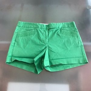 J. Crew City Cut Shorts Green